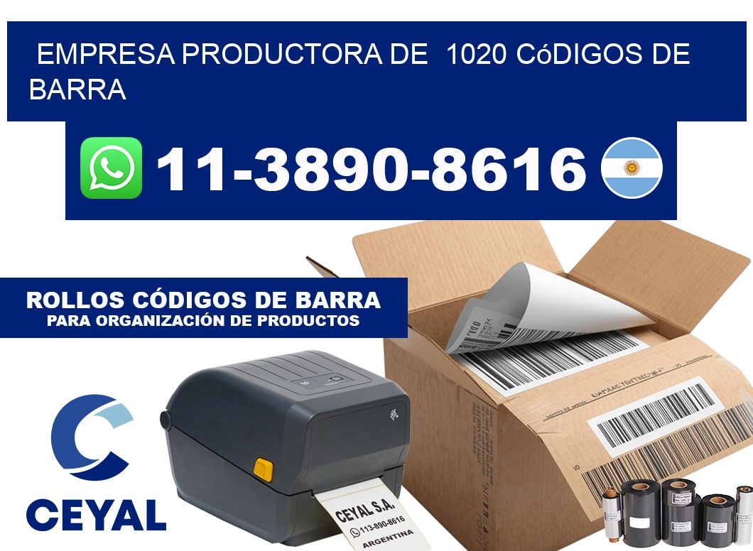 empresa productora de  1020 códigos de barra