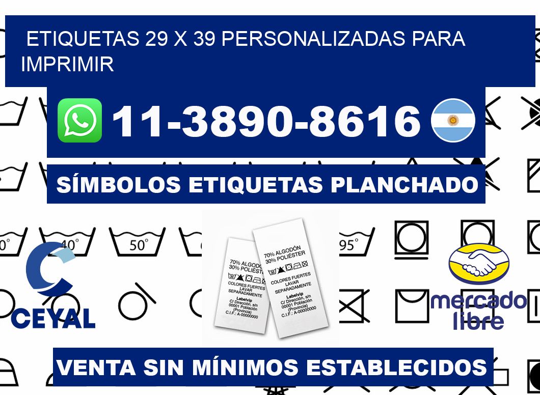etiquetas 29 x 39 personalizadas para imprimir