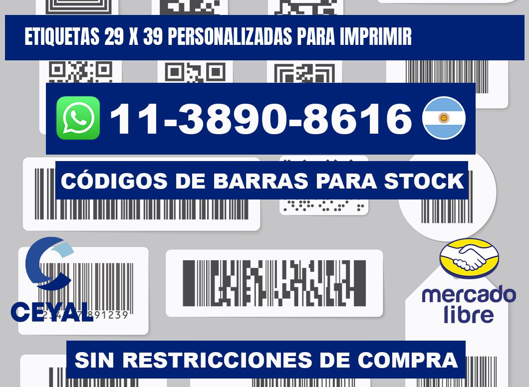 etiquetas 29 x 39 personalizadas para imprimir