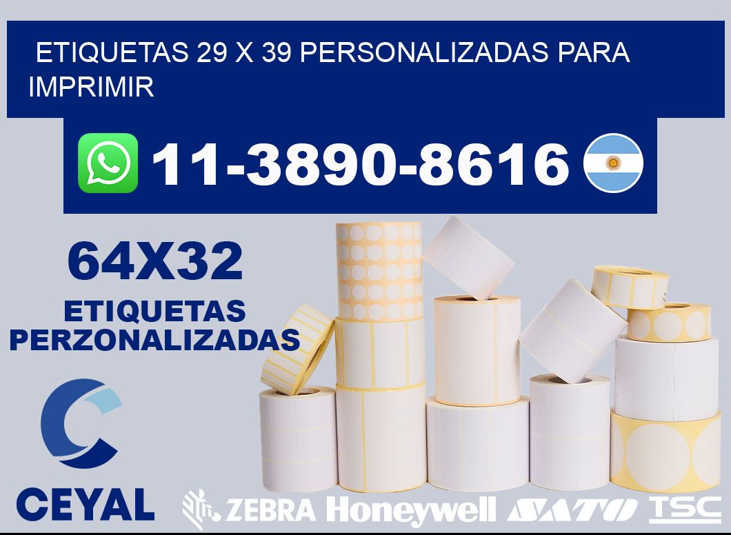 etiquetas 29 x 39 personalizadas para imprimir