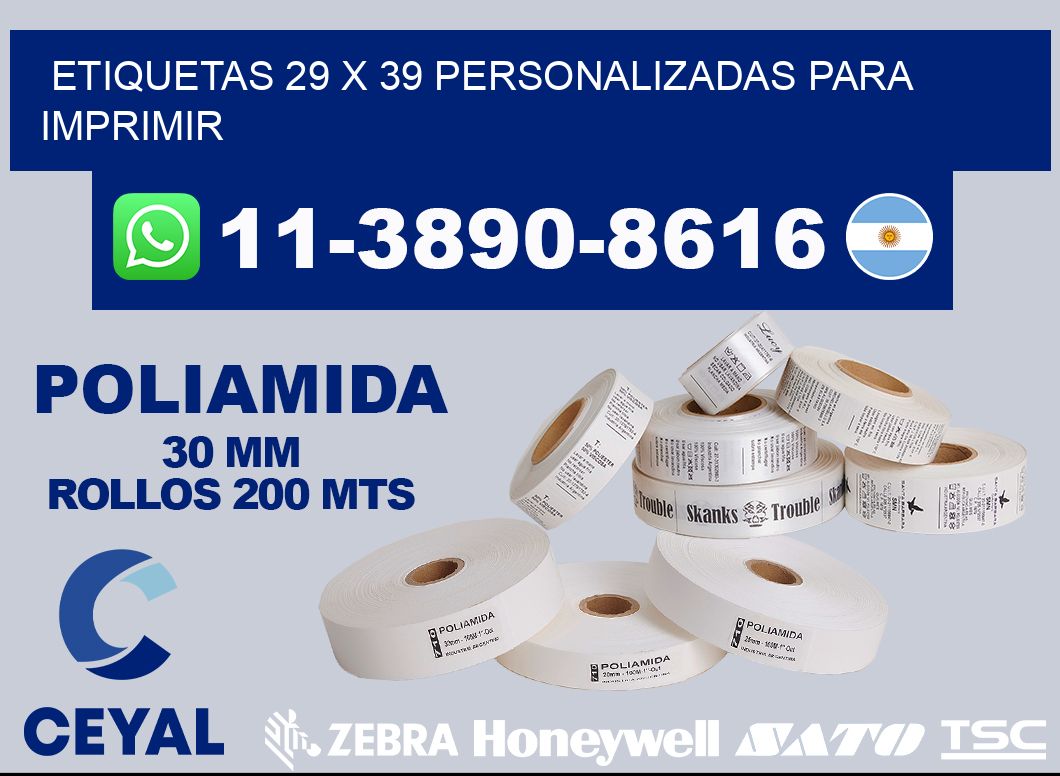 etiquetas 29 x 39 personalizadas para imprimir
