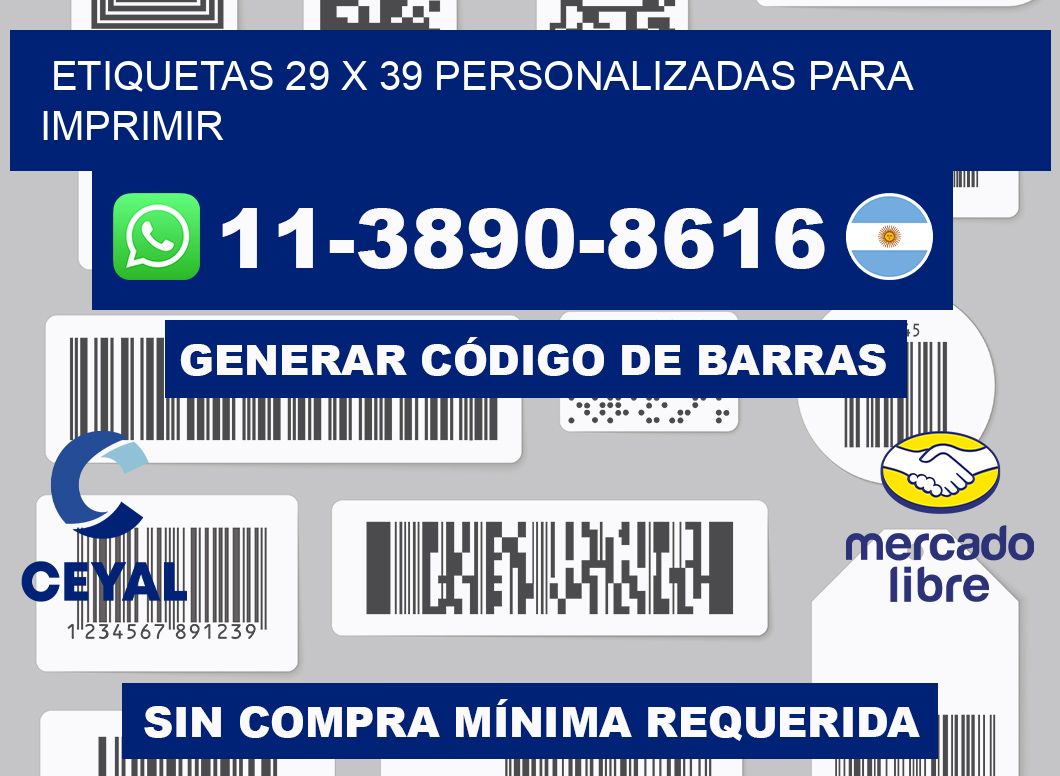 etiquetas 29 x 39 personalizadas para imprimir