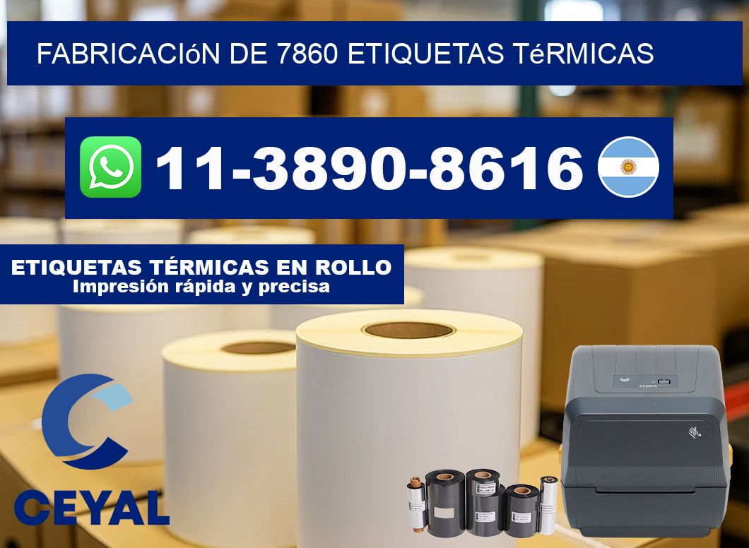 fabricación de 7860 etiquetas térmicas