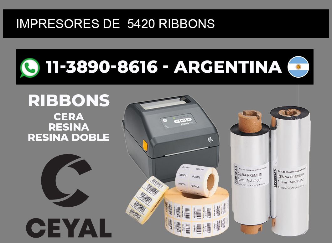 impresores de  5420 ribbons