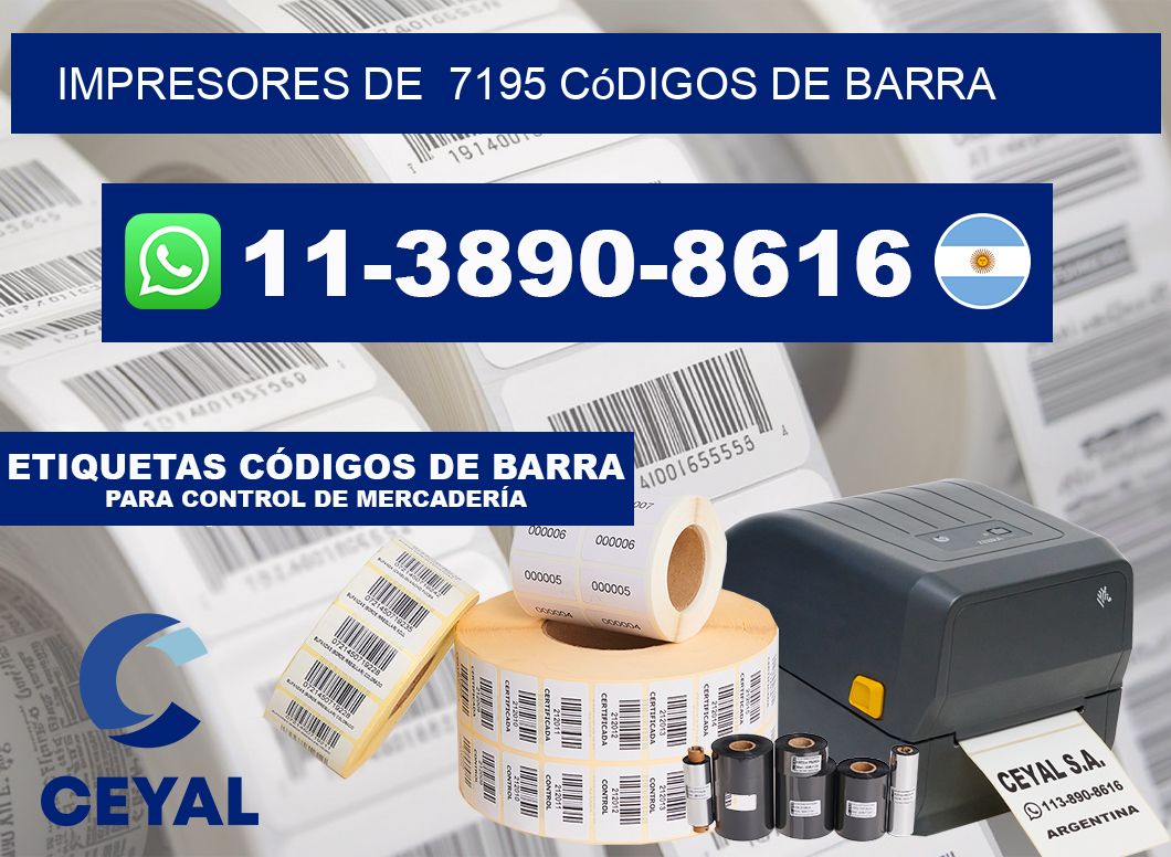 impresores de 7195 códigos de barra