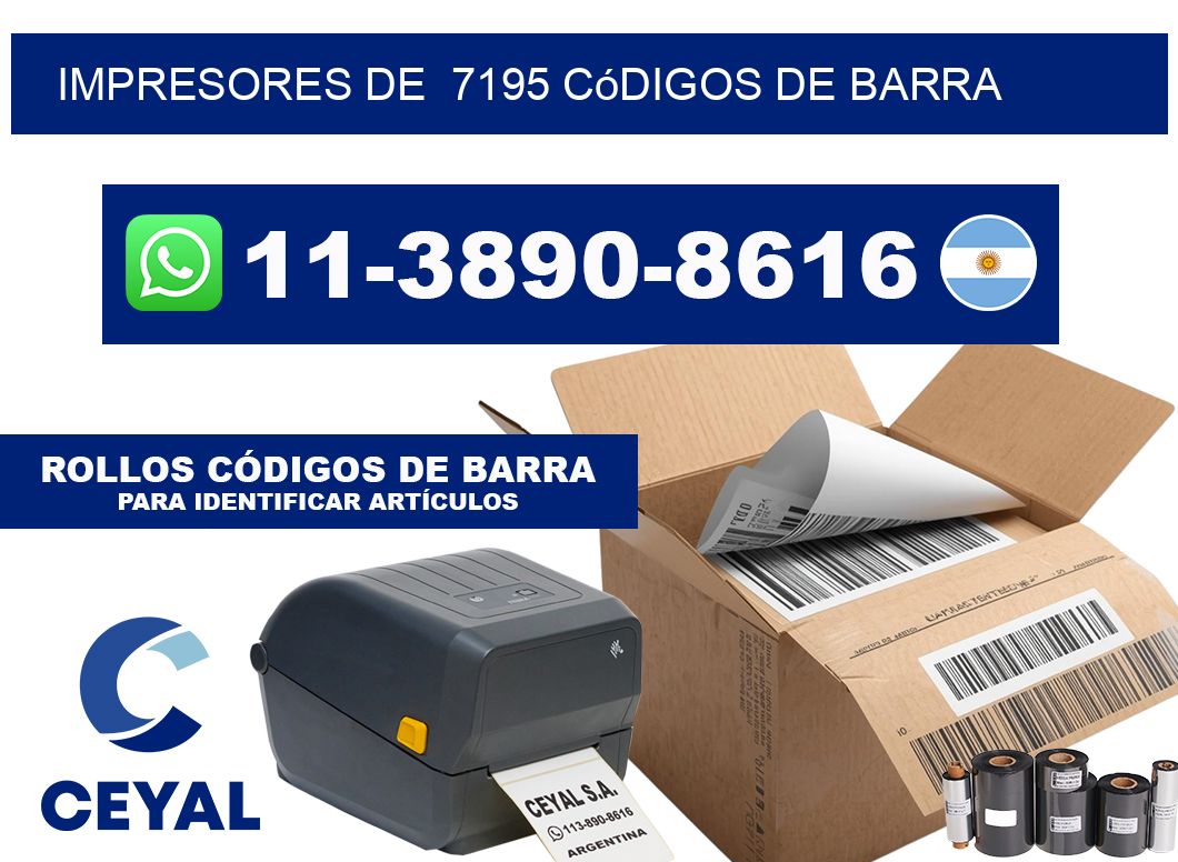 impresores de  7195 códigos de barra