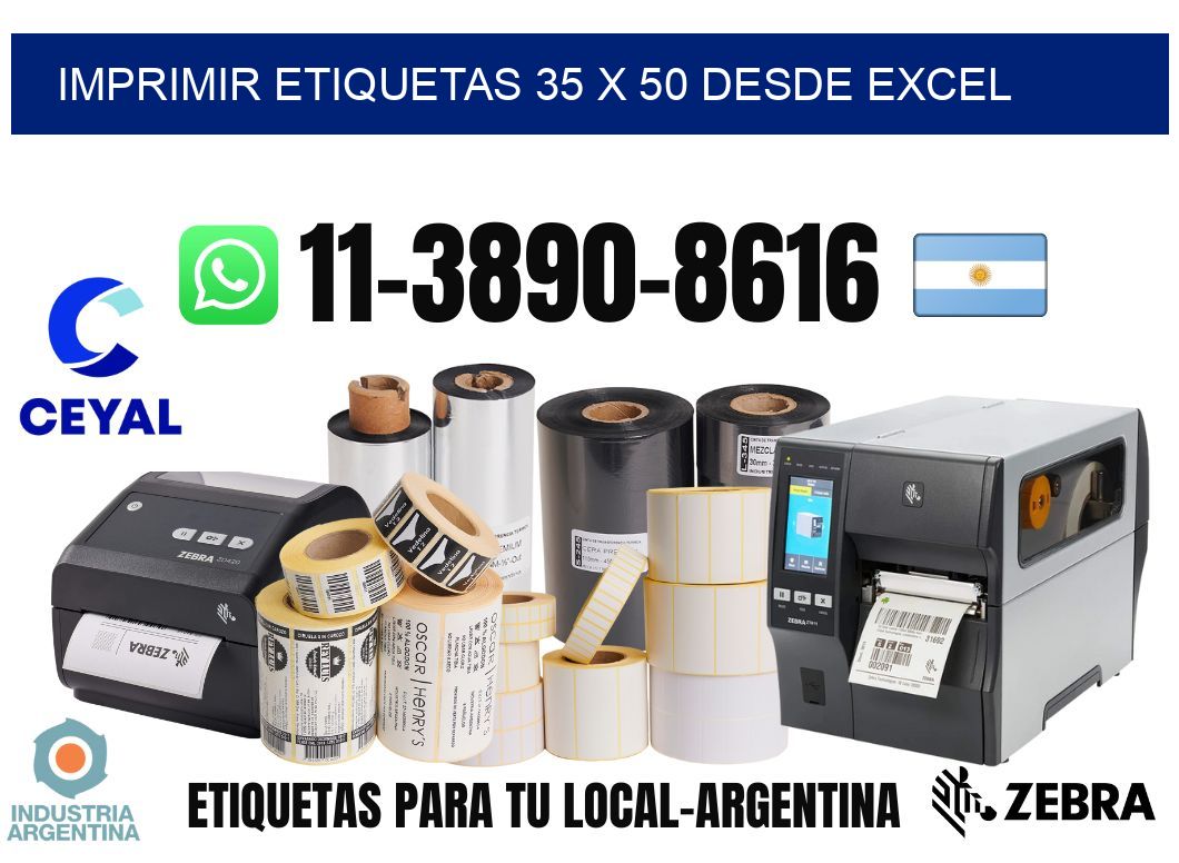 imprimir etiquetas 35 x 50 desde excel