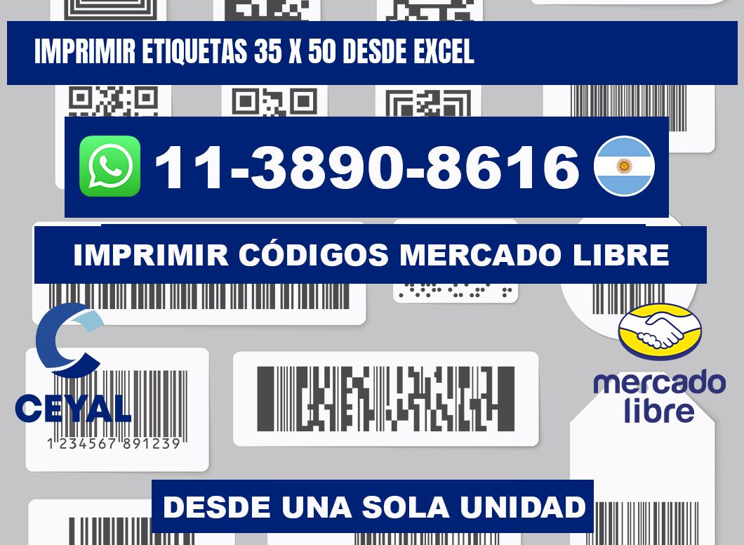 imprimir etiquetas 35 x 50 desde excel