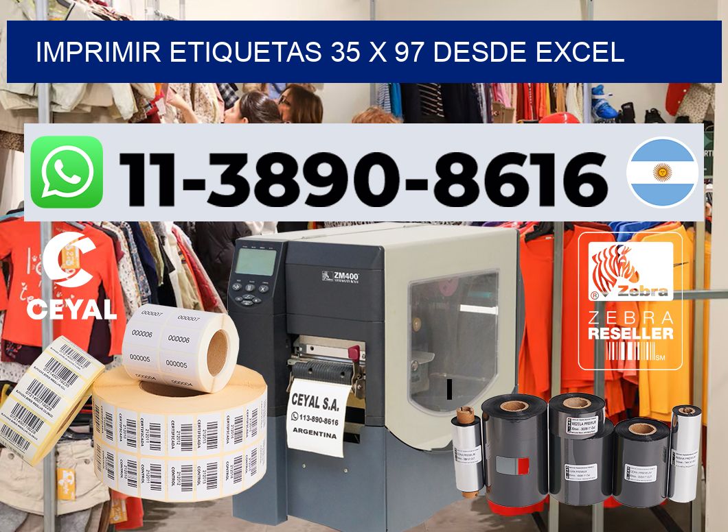 imprimir etiquetas 35 x 97 desde excel