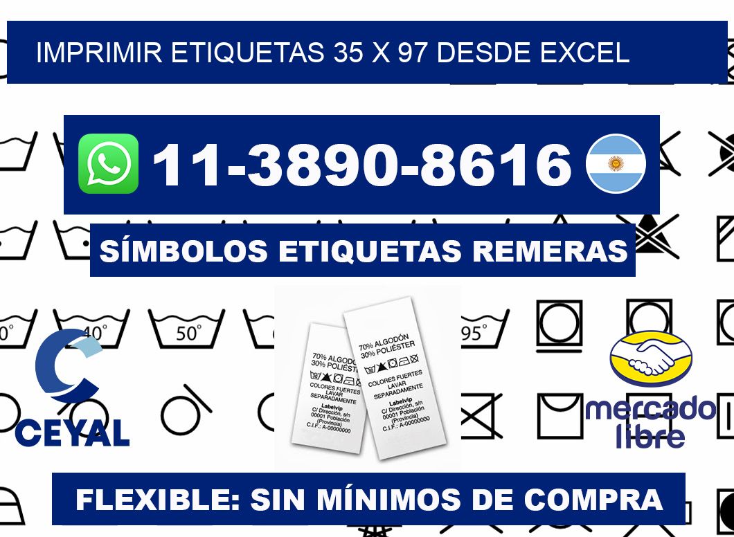 imprimir etiquetas 35 x 97 desde excel