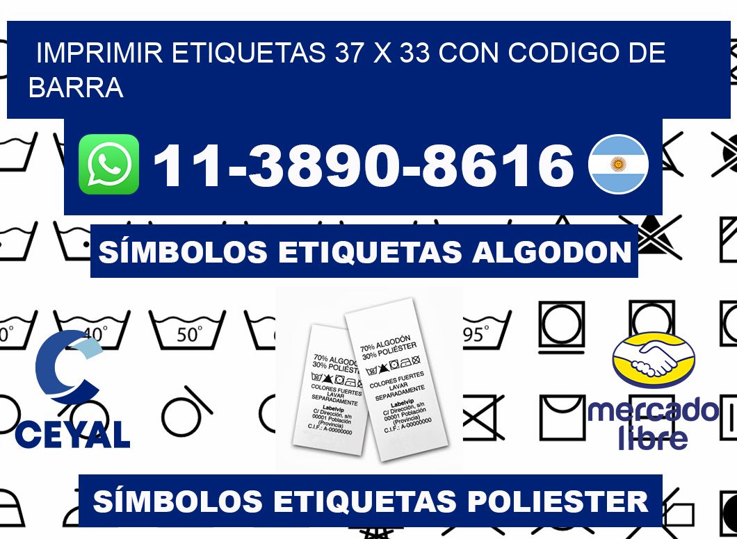 imprimir etiquetas 37 x 33 con codigo de barra