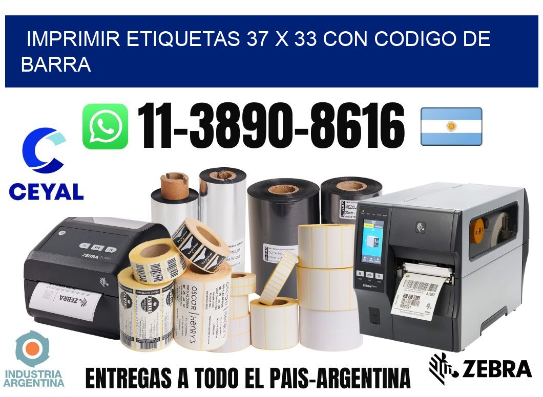 imprimir etiquetas 37 x 33 con codigo de barra