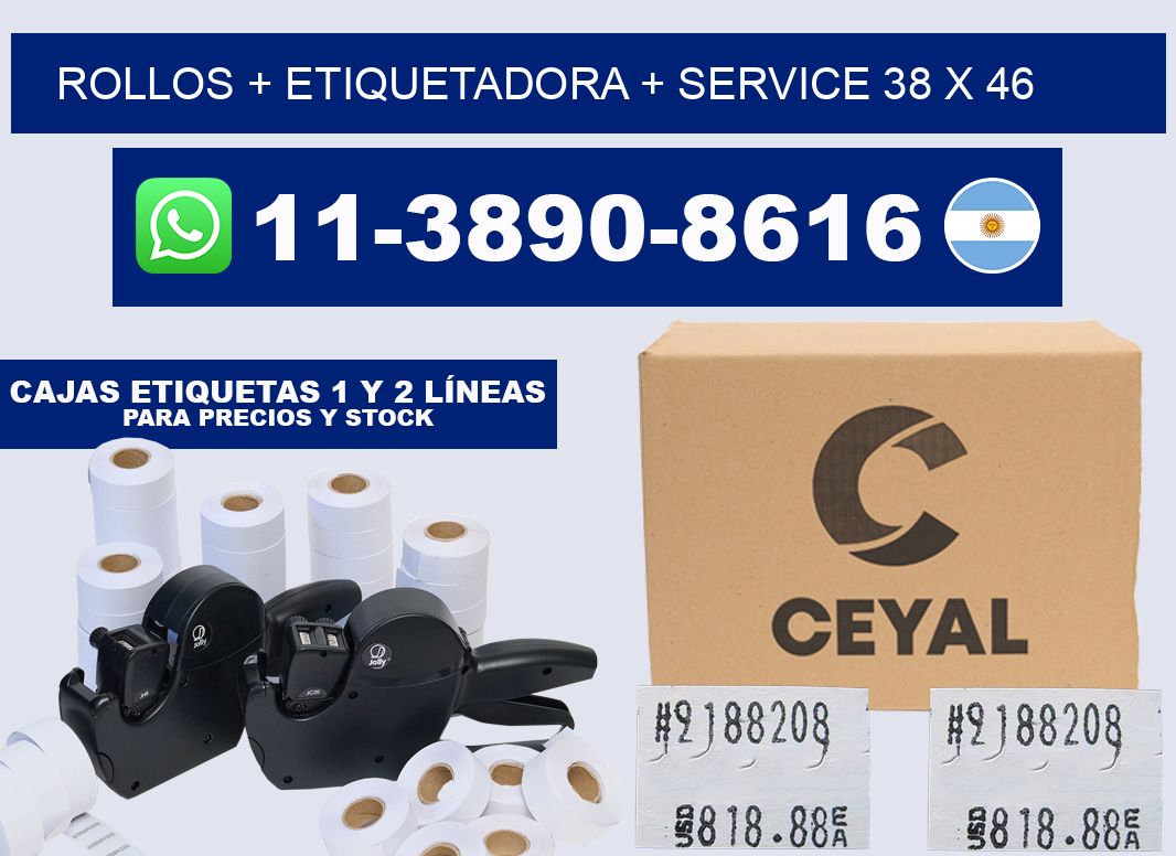 rollos + etiquetadora + service 38 x 46
