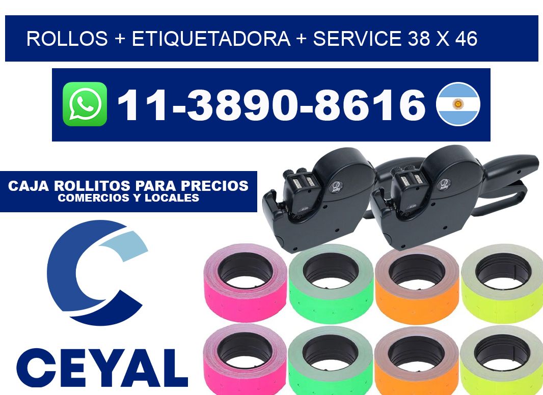 rollos + etiquetadora + service 38 x 46