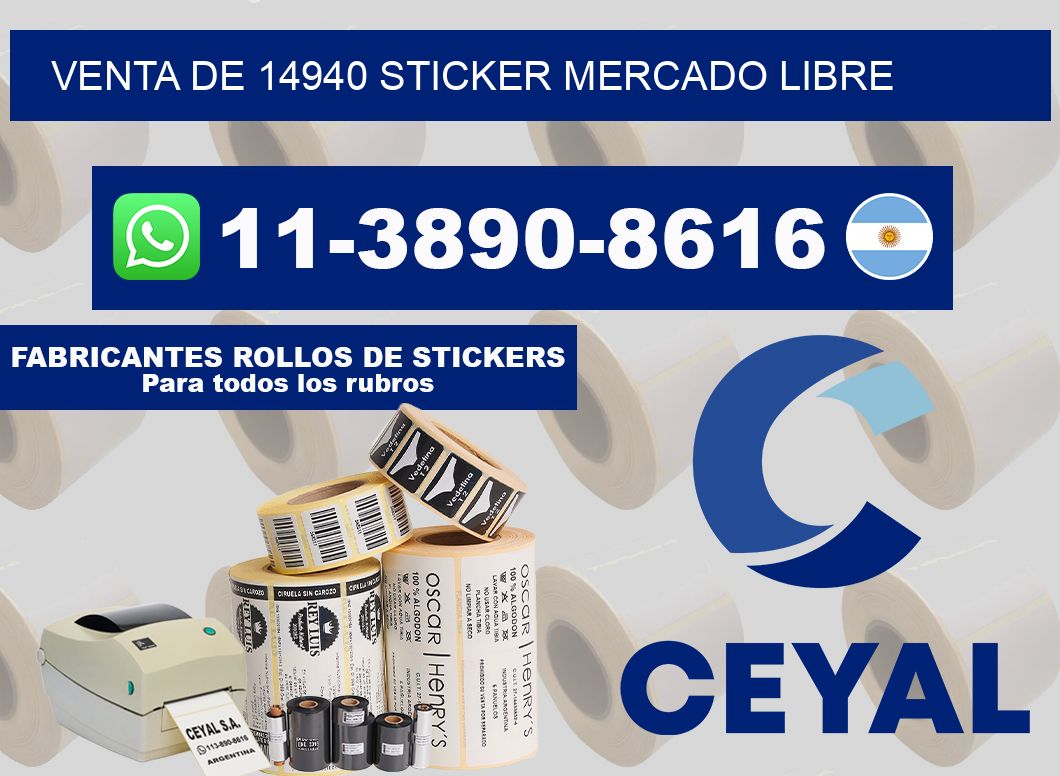 venta de 14940 sticker mercado libre