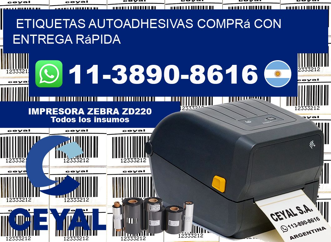 ETIQUETAS AUTOADHESIVAS Comprá con entrega rápida