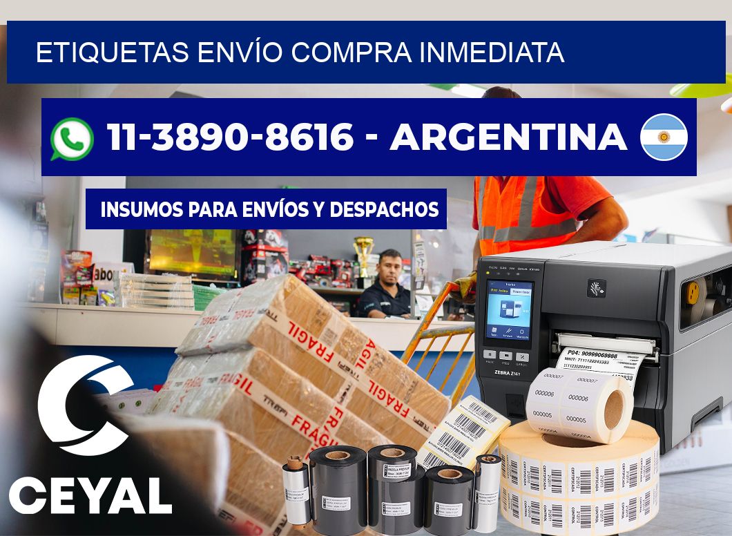 ETIQUETAS ENVÍO Compra inmediata