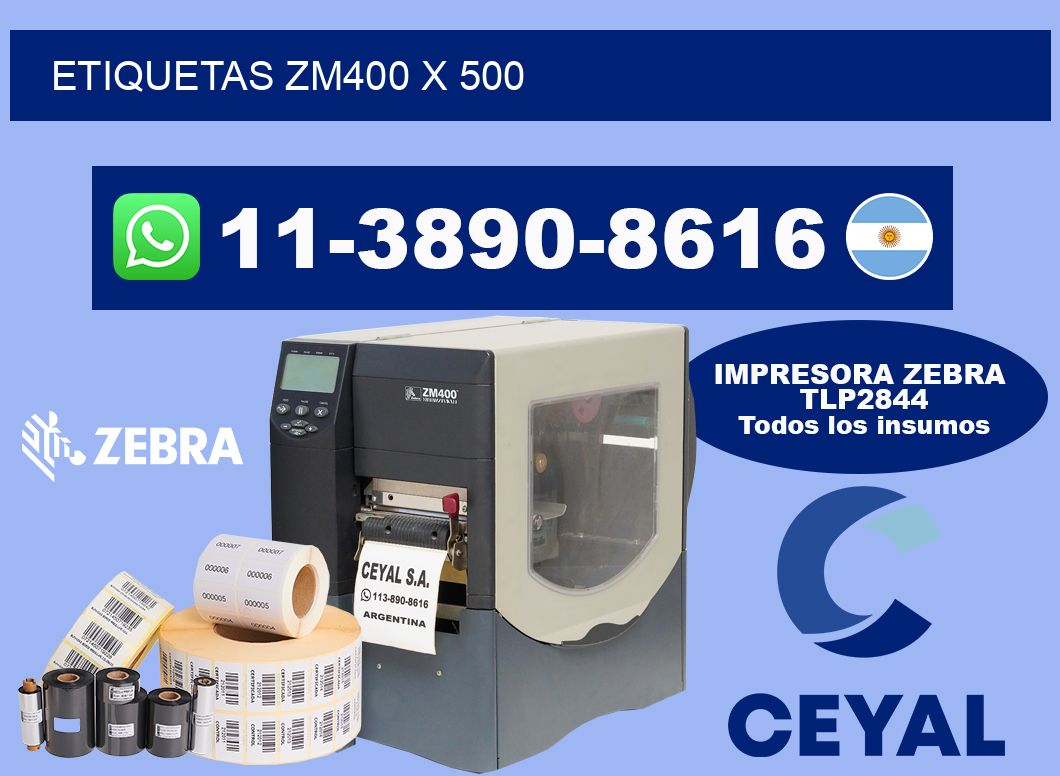 ETIQUETAS ZM400 x 500