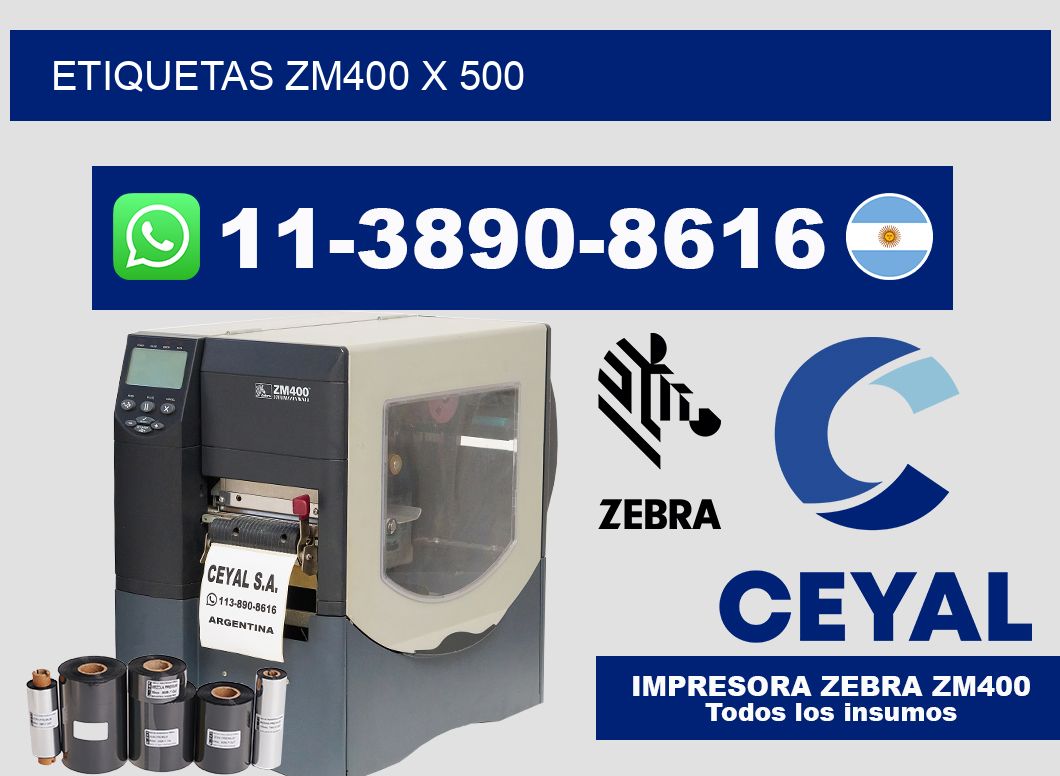 ETIQUETAS ZM400 x 500