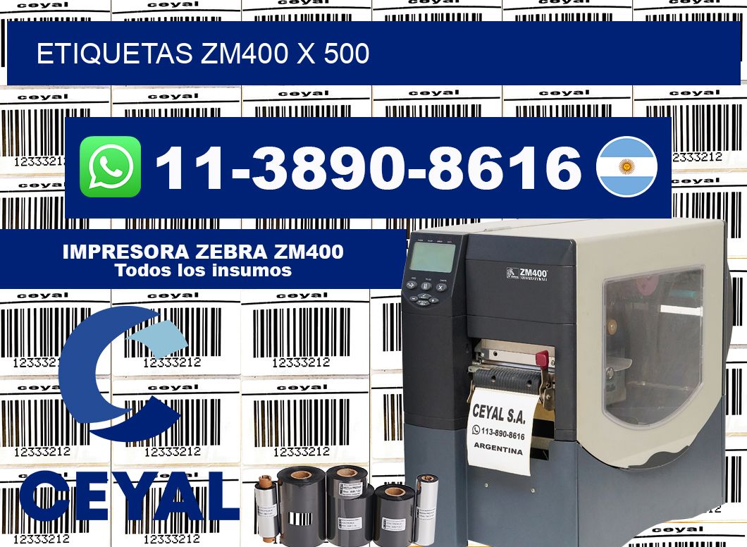 ETIQUETAS ZM400 x 500