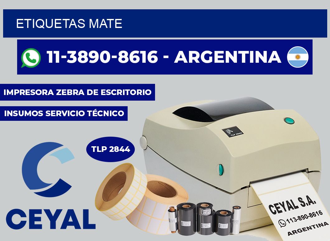 ETIQUETAS mate