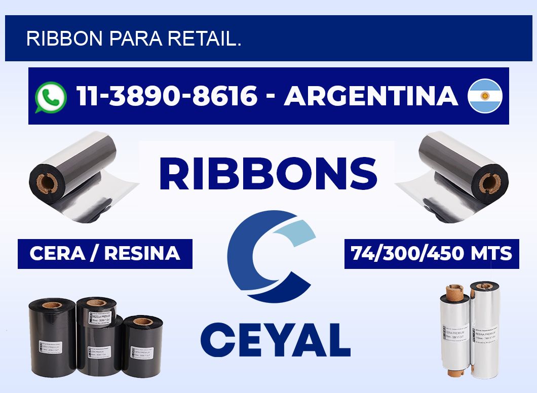 RIBBON PARA RETAIL.