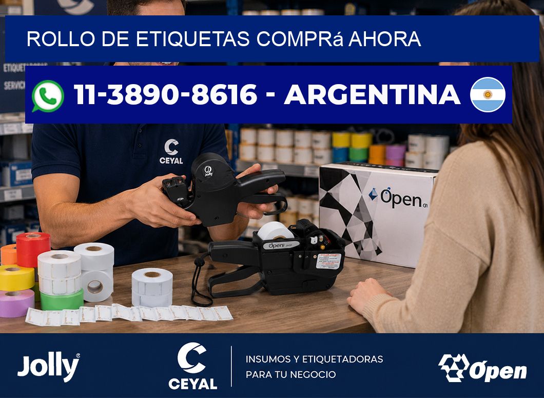 ROLLO DE ETIQUETAS Comprá ahora