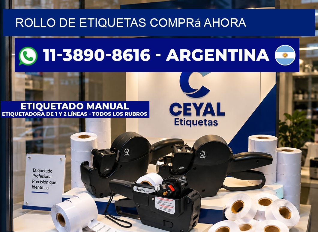 ROLLO DE ETIQUETAS Comprá ahora
