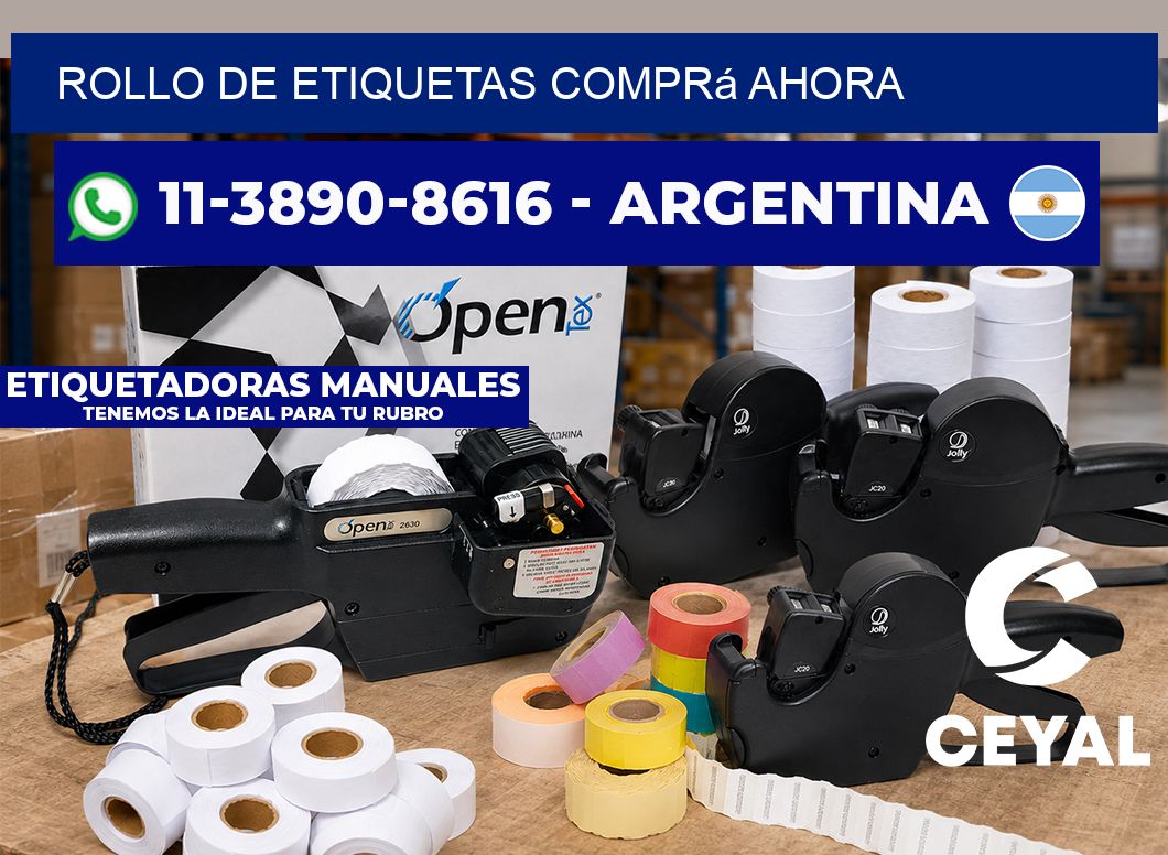ROLLO DE ETIQUETAS Comprá ahora