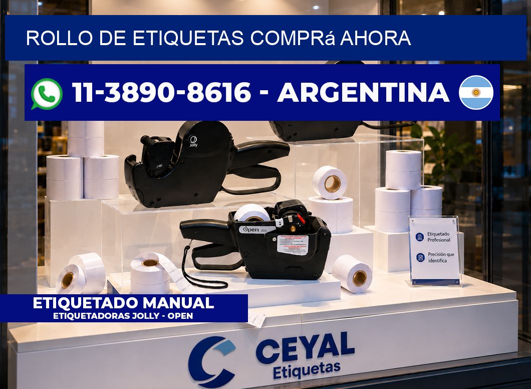 ROLLO DE ETIQUETAS Comprá ahora