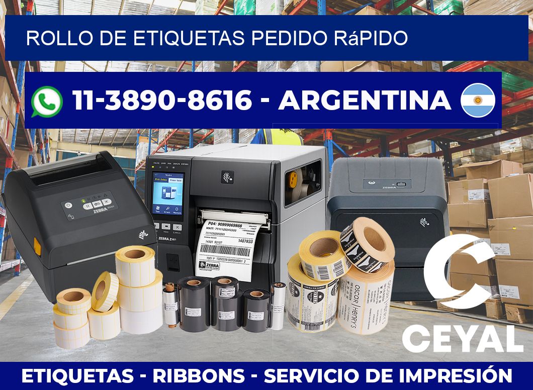ROLLO DE ETIQUETAS Pedido rápido