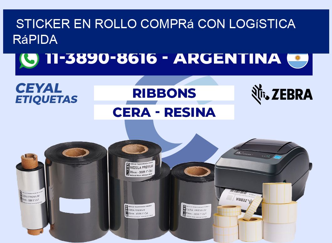 STICKER EN ROLLO Comprá con logística rápida