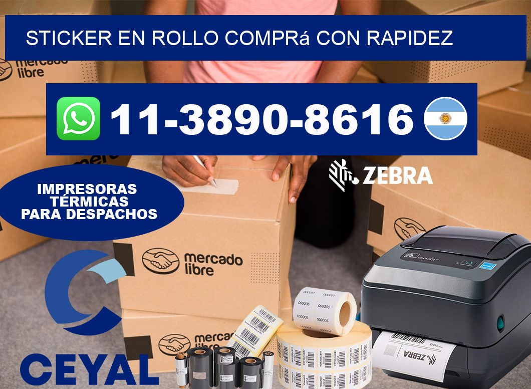 STICKER EN ROLLO Comprá con rapidez