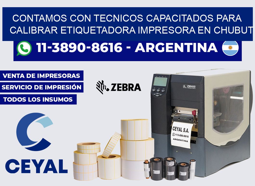 contamos con tecnicos capacitados para calibrar etiquetadora impresora en Chubut