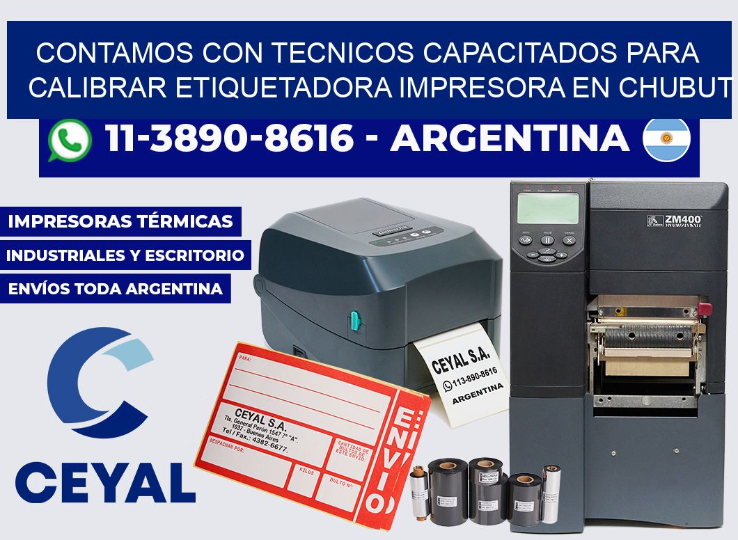 contamos con tecnicos capacitados para calibrar etiquetadora impresora en Chubut