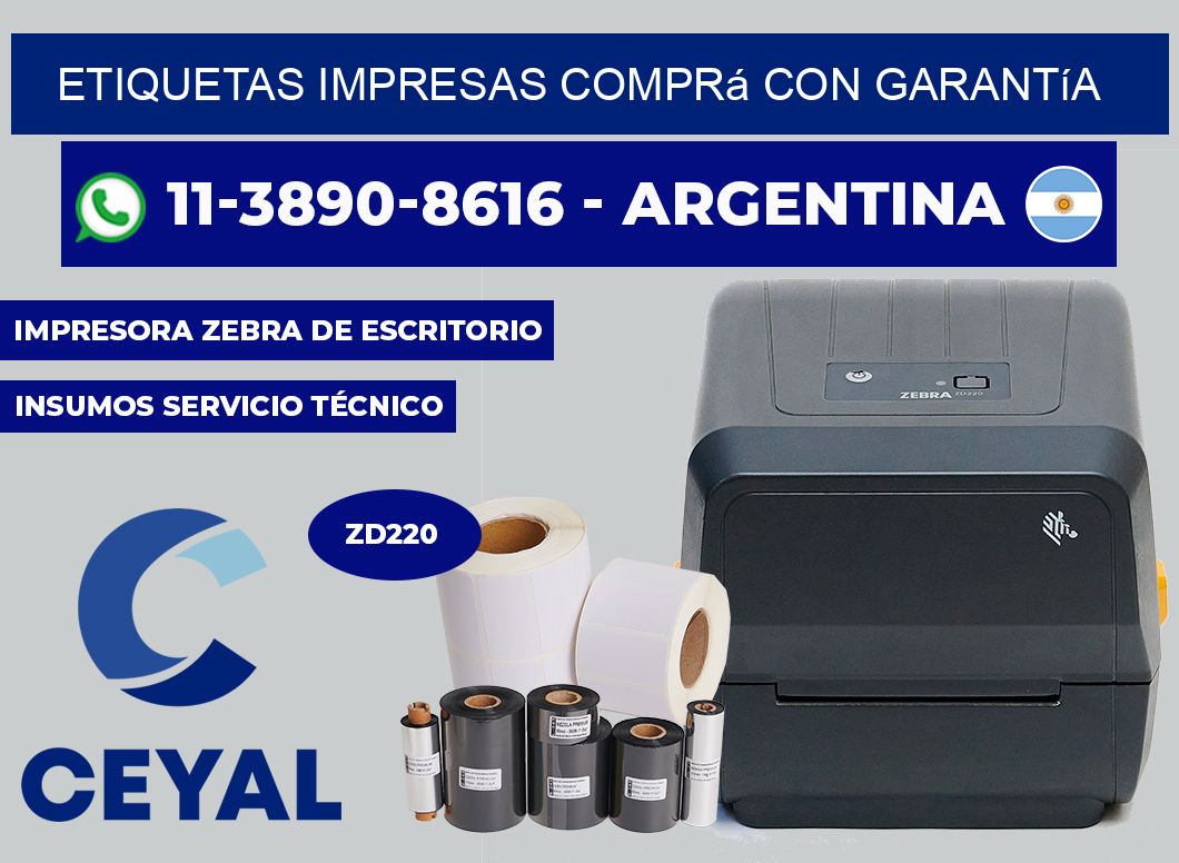 etiquetas impresas Comprá con garantía