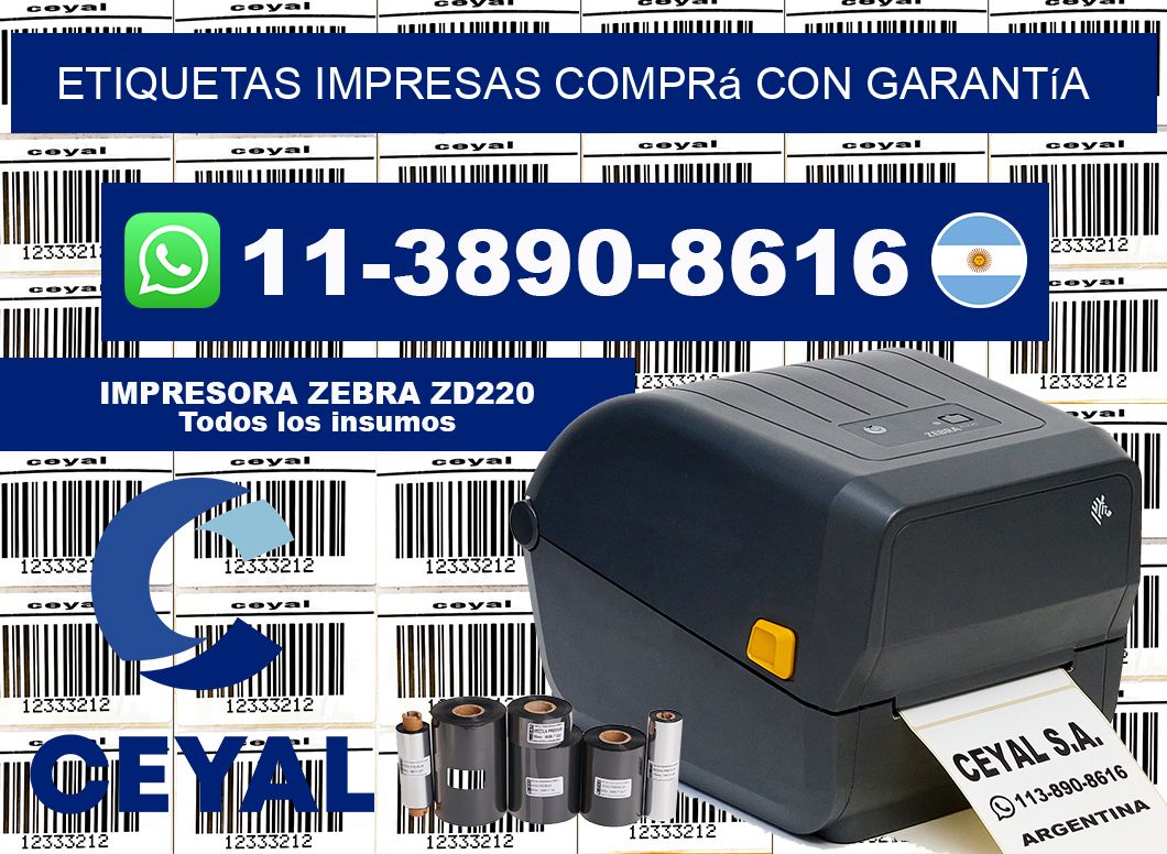 etiquetas impresas Comprá con garantía