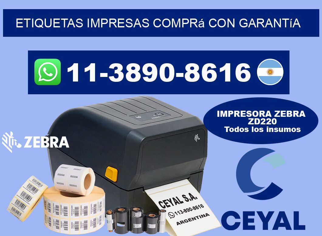 etiquetas impresas Comprá con garantía
