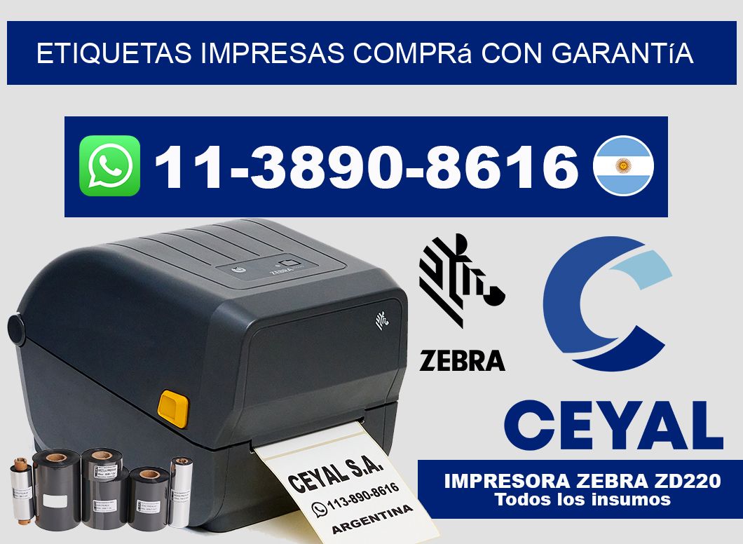 etiquetas impresas Comprá con garantía