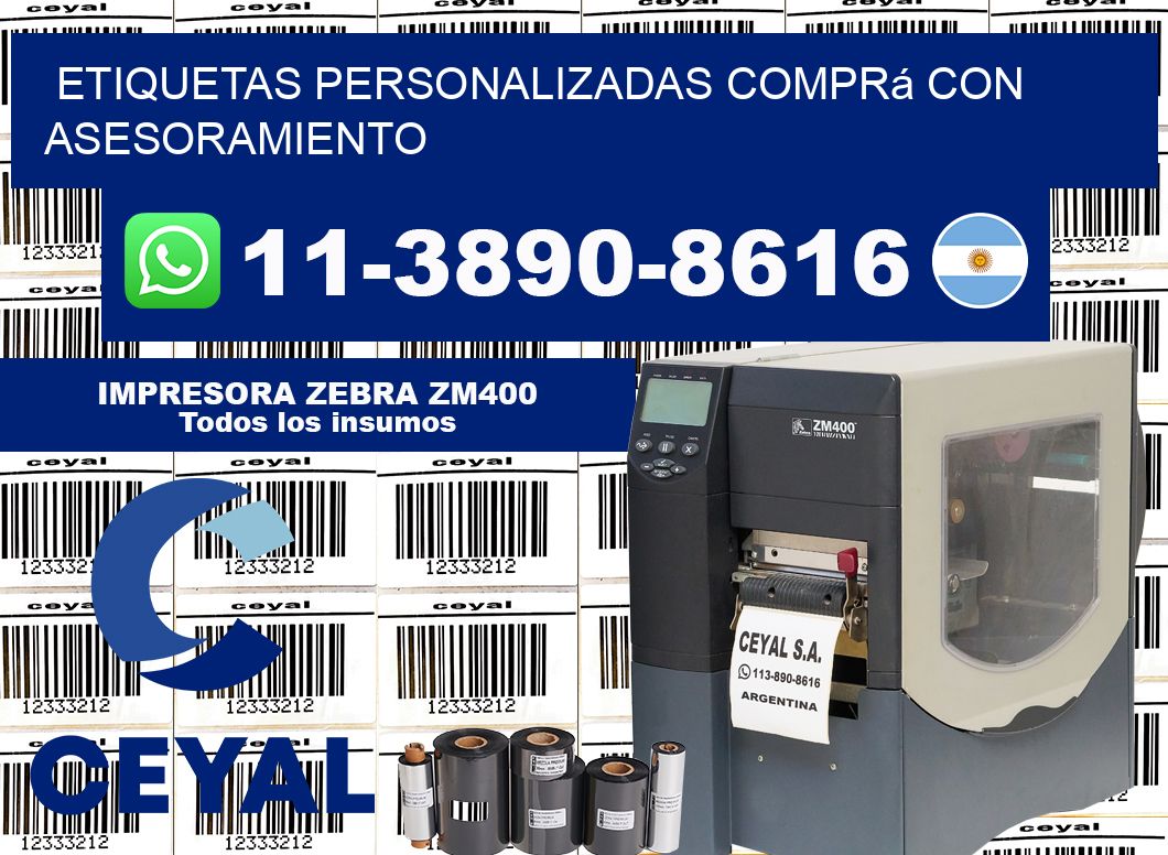 etiquetas personalizadas Comprá con asesoramiento