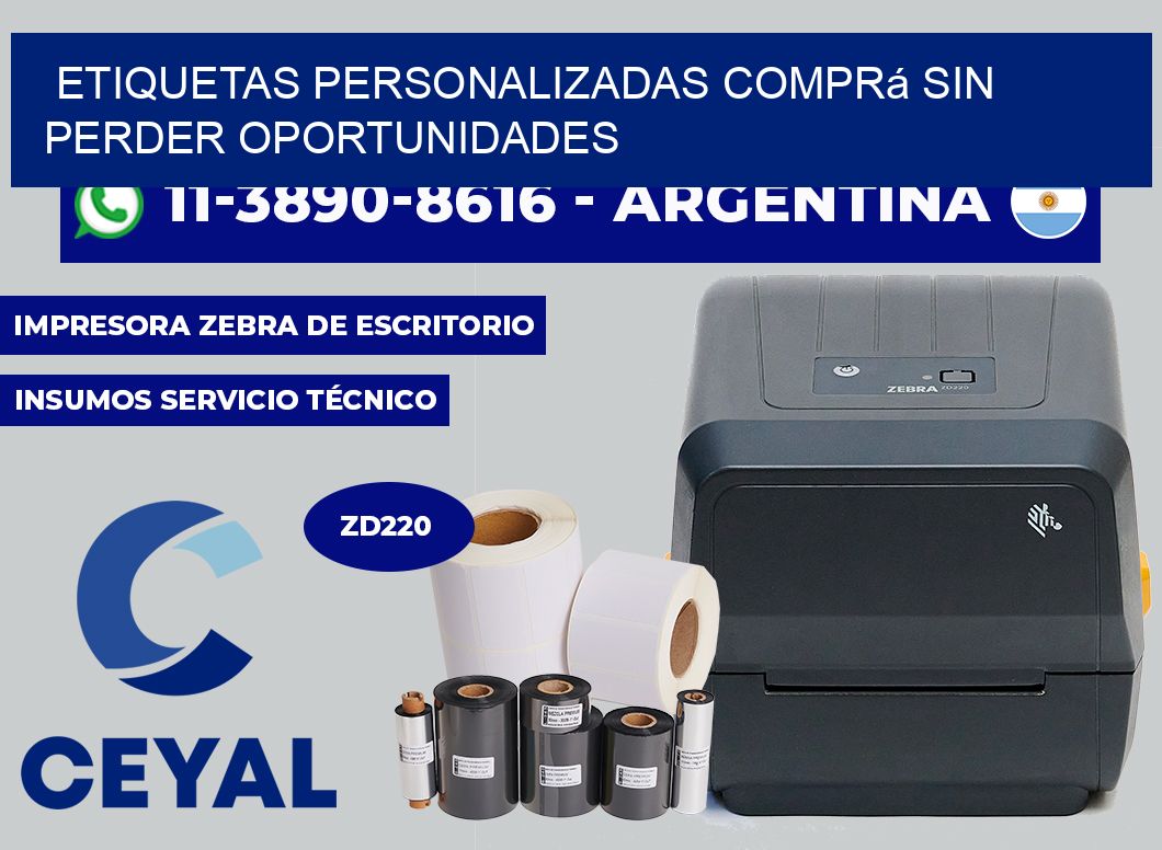etiquetas personalizadas Comprá sin perder oportunidades