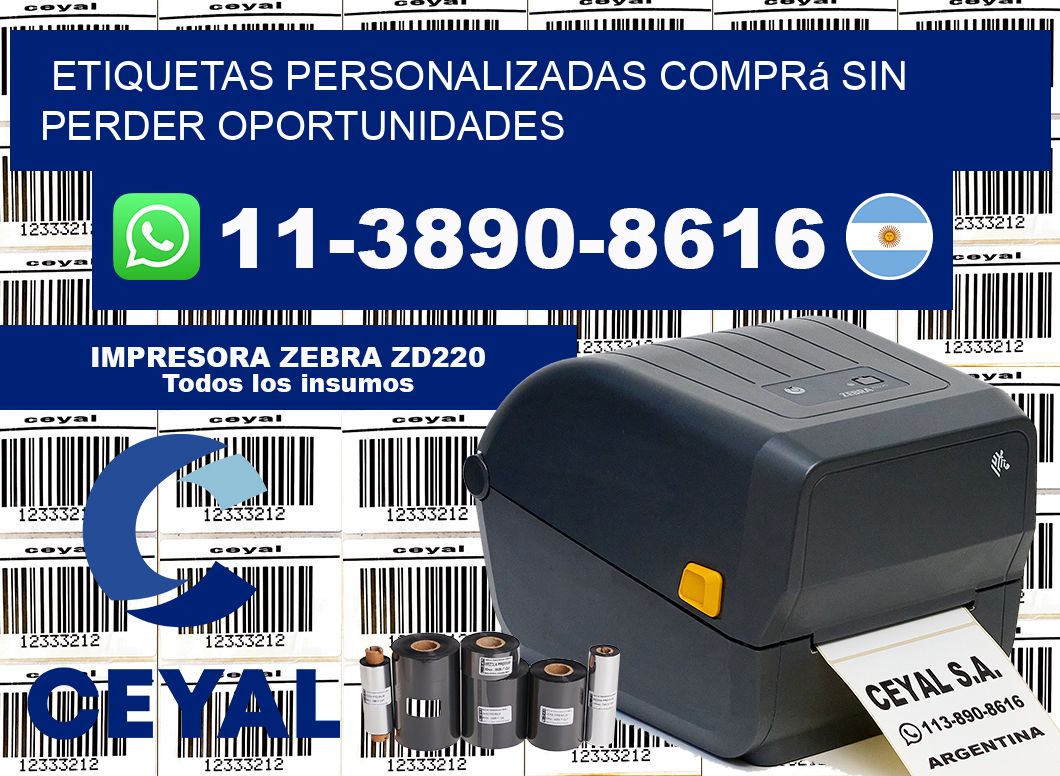 etiquetas personalizadas Comprá sin perder oportunidades