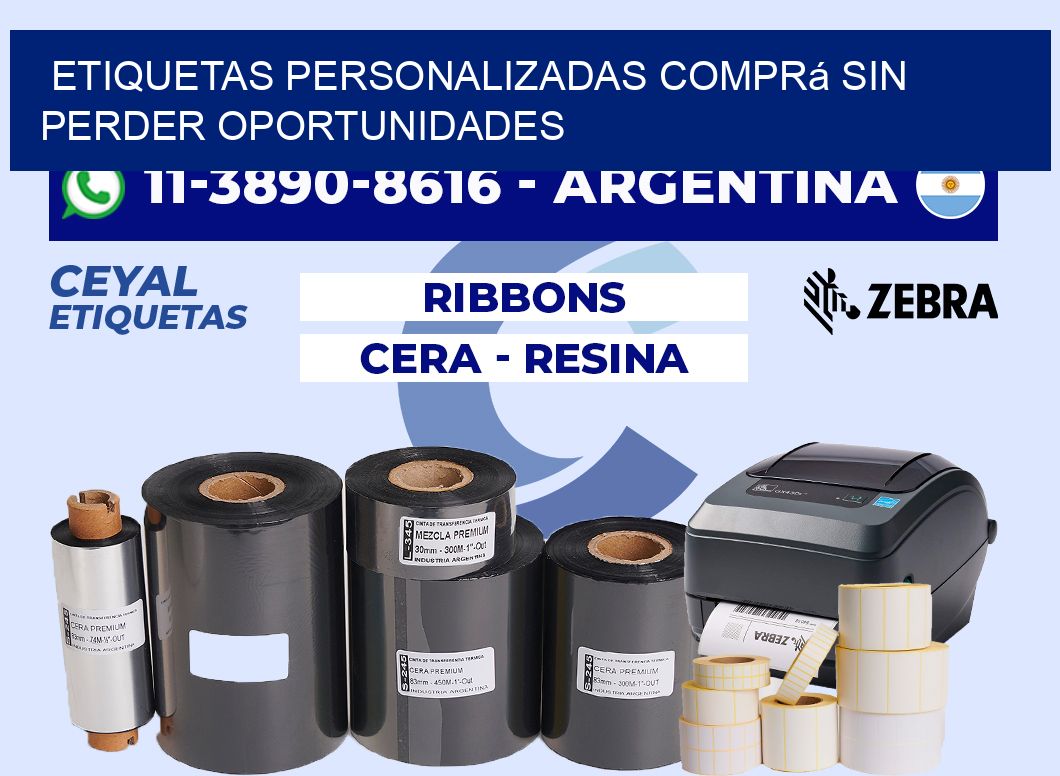 etiquetas personalizadas Comprá sin perder oportunidades