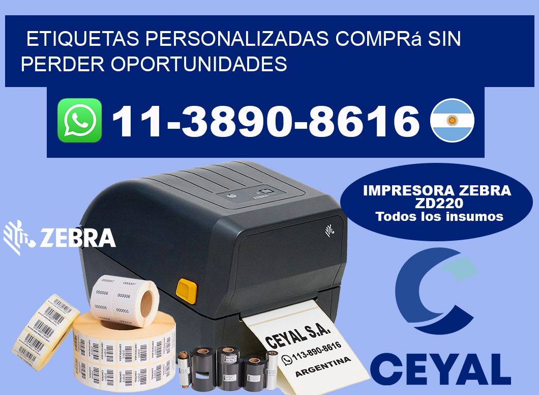 etiquetas personalizadas Comprá sin perder oportunidades