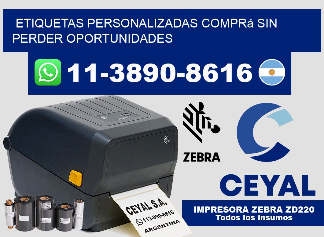 etiquetas personalizadas Comprá sin perder oportunidades