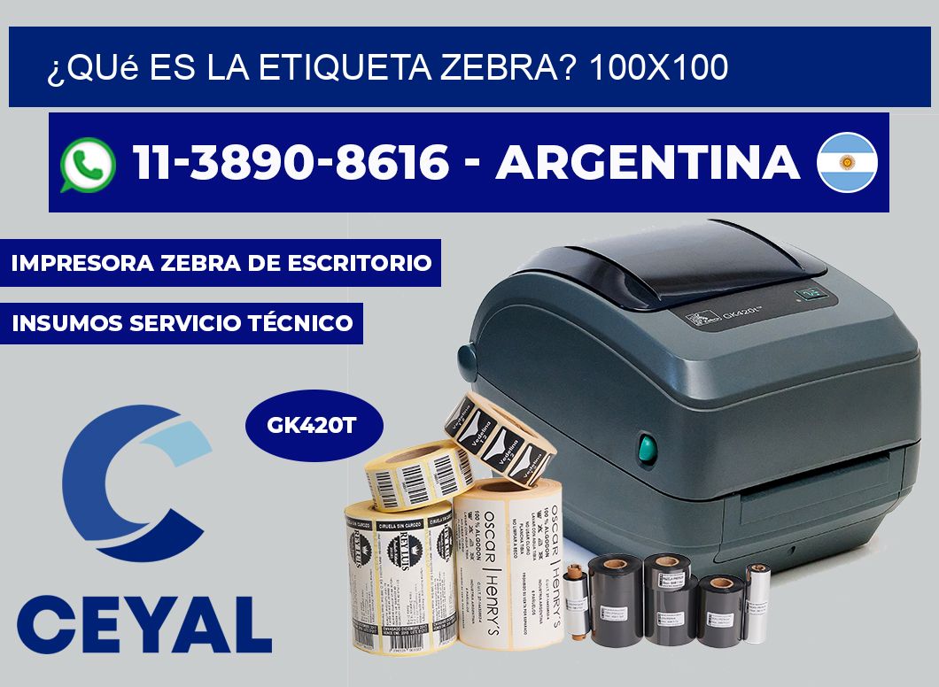 ¿Qué es la etiqueta zebra? 100x100