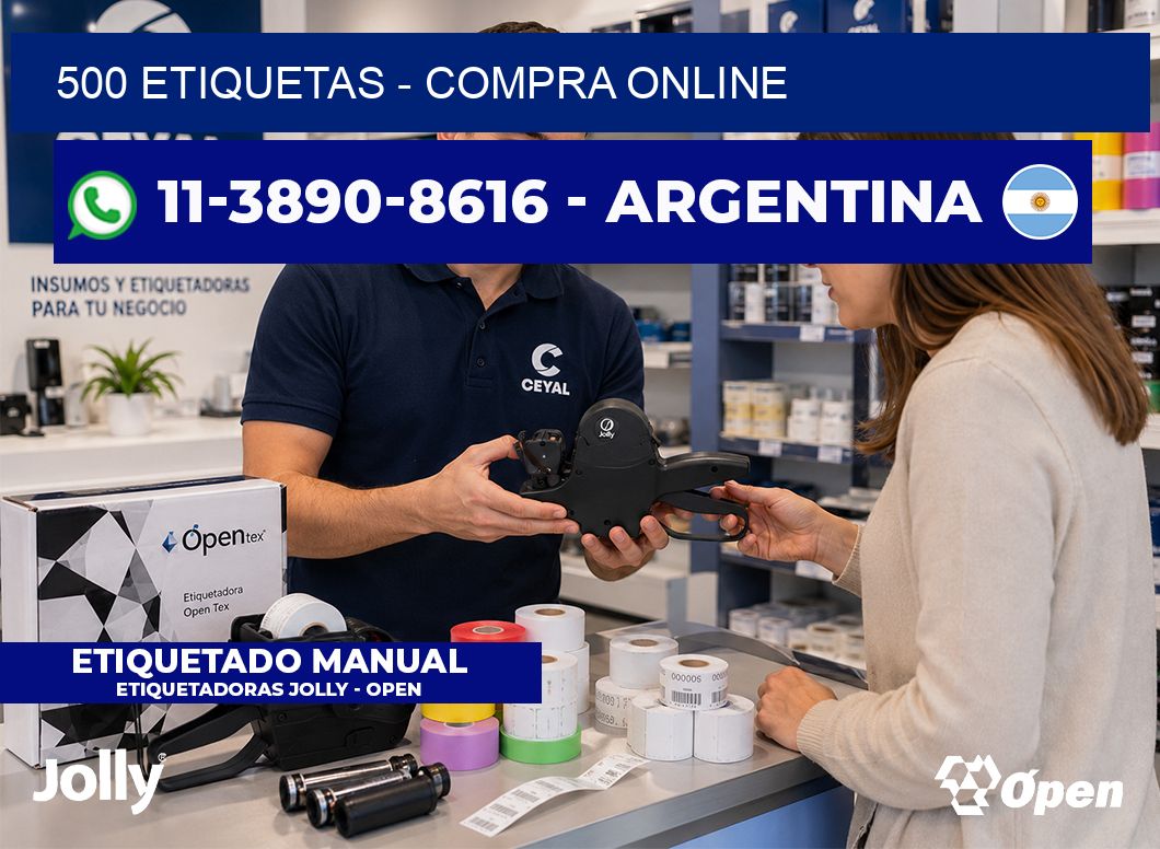 500 ETIQUETAS - compra online