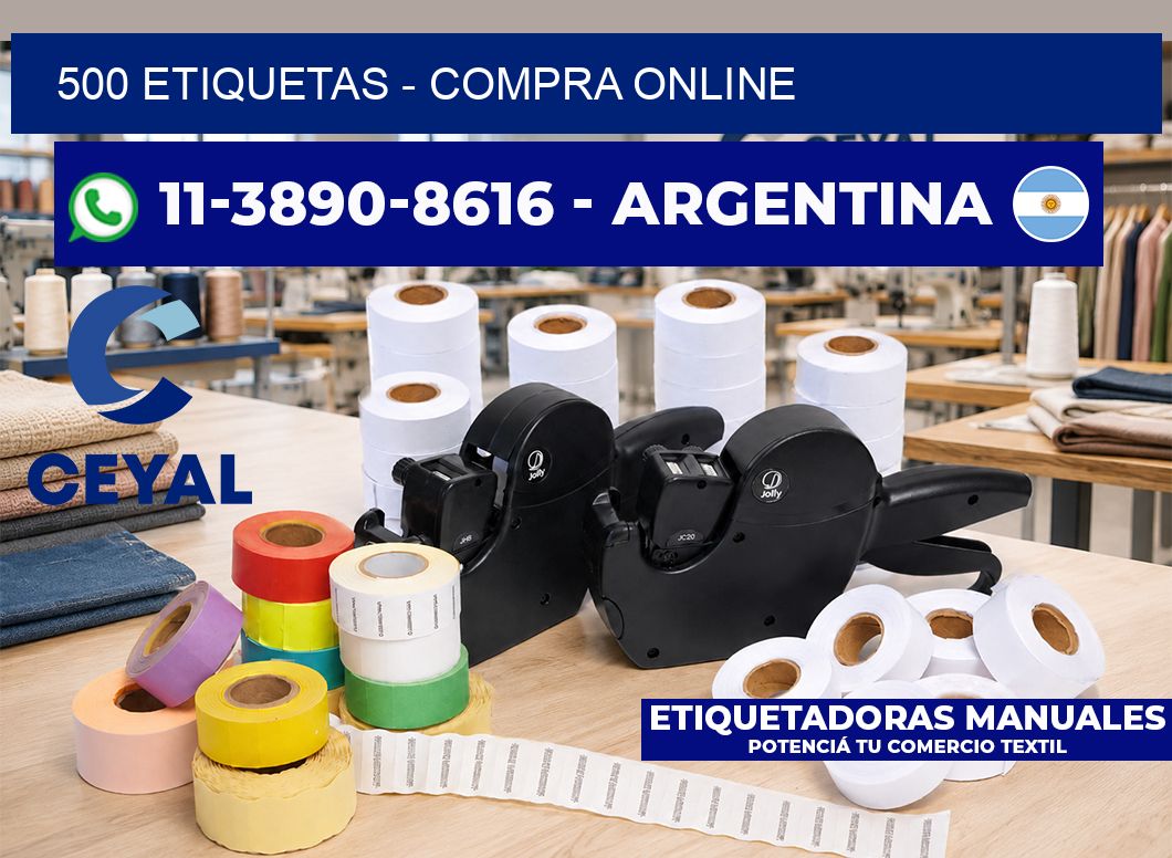 500 ETIQUETAS - compra online