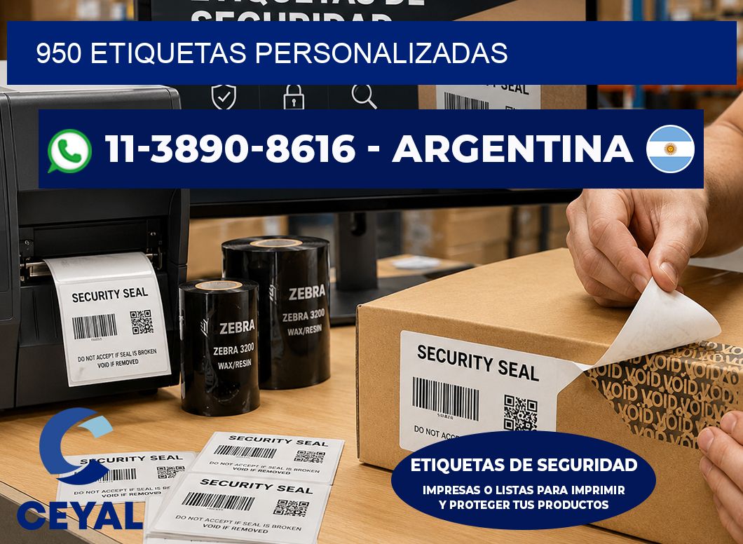 950 ETIQUETAS PERSONALIZADAS