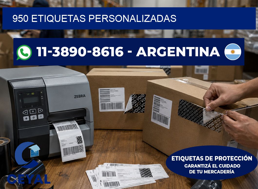 950 ETIQUETAS PERSONALIZADAS
